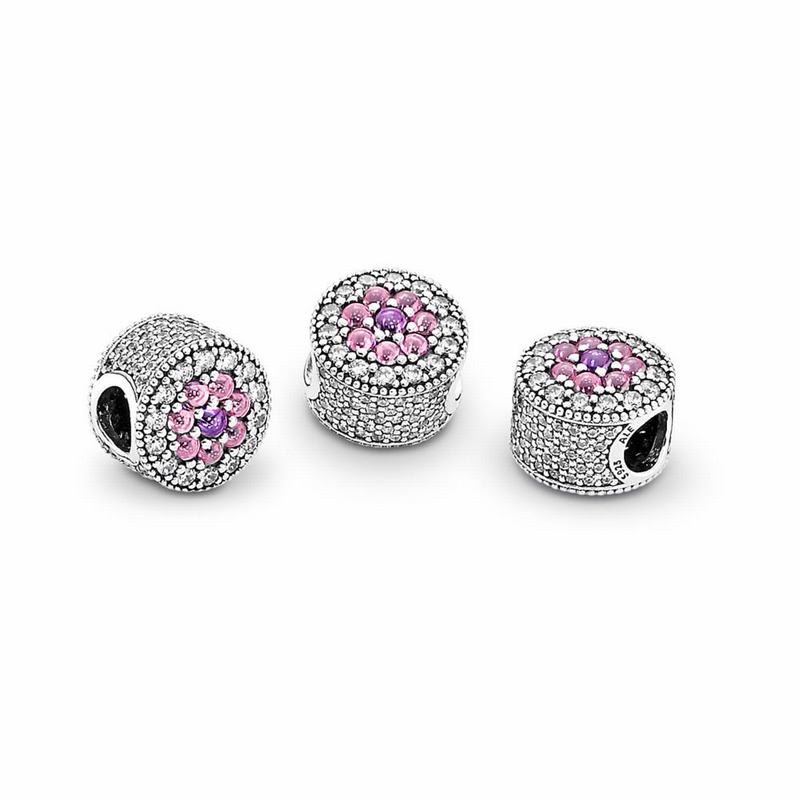 Pandora Dazzling Floral Charm Clearance NZ, Sterling Silver (109463-PGX)